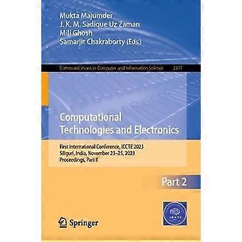 Computational Technologies And Electronics First International Conference Icc - Springer Nature B.V - Paperback - en Book