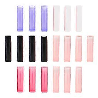 Tubos de lápiz labial pequeños y portátiles para almacenamiento, 50 unidades, colores surtidos, material PP.