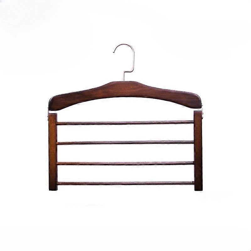 Solid Wood Clothes Drying Rack Wardrobe Storage Multi-function Solid Wood Trouser Towel Rack Home Apartment Clothes Rack