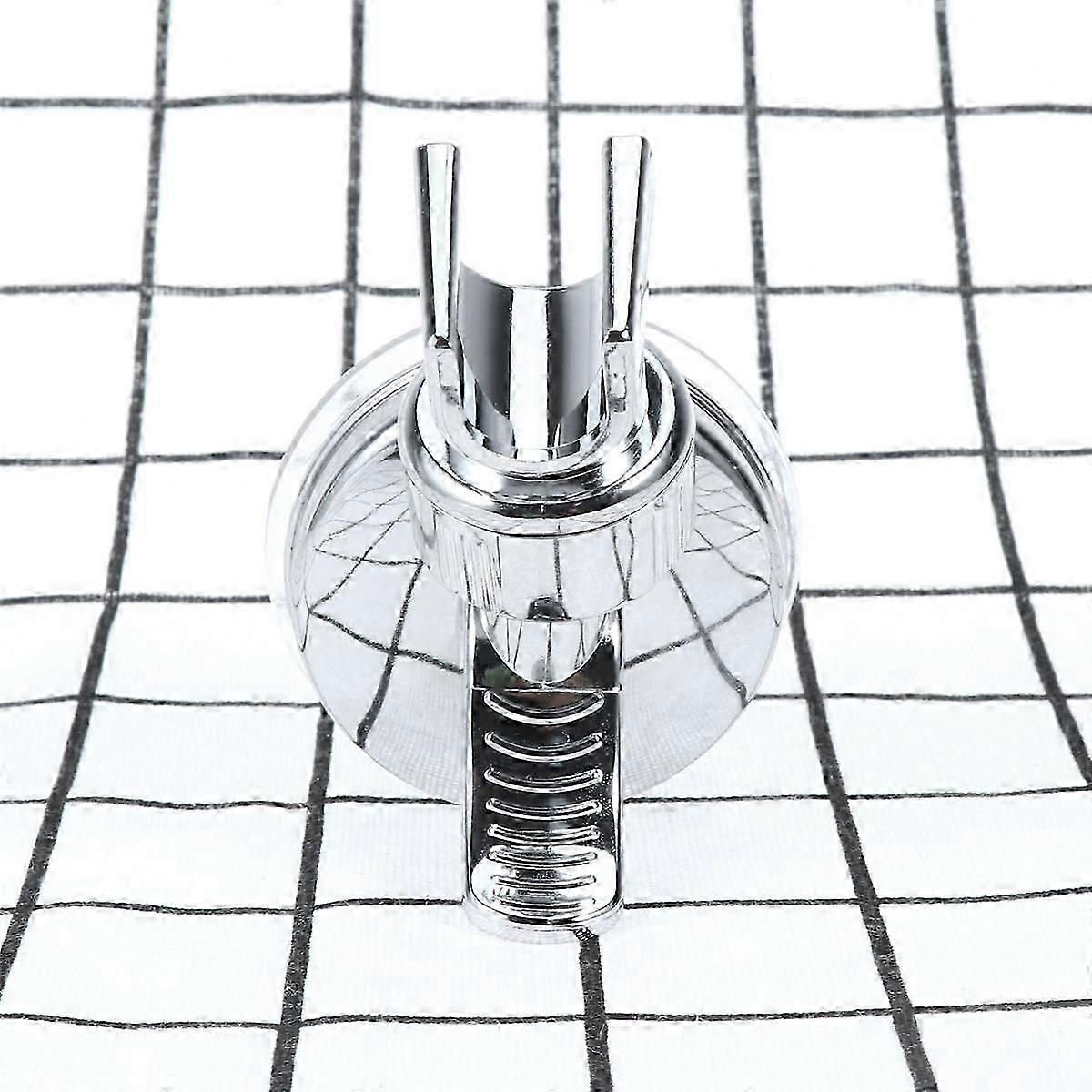 Shower Holder for Wall Mount Adjustable Bathroom Suction Bracket Silver