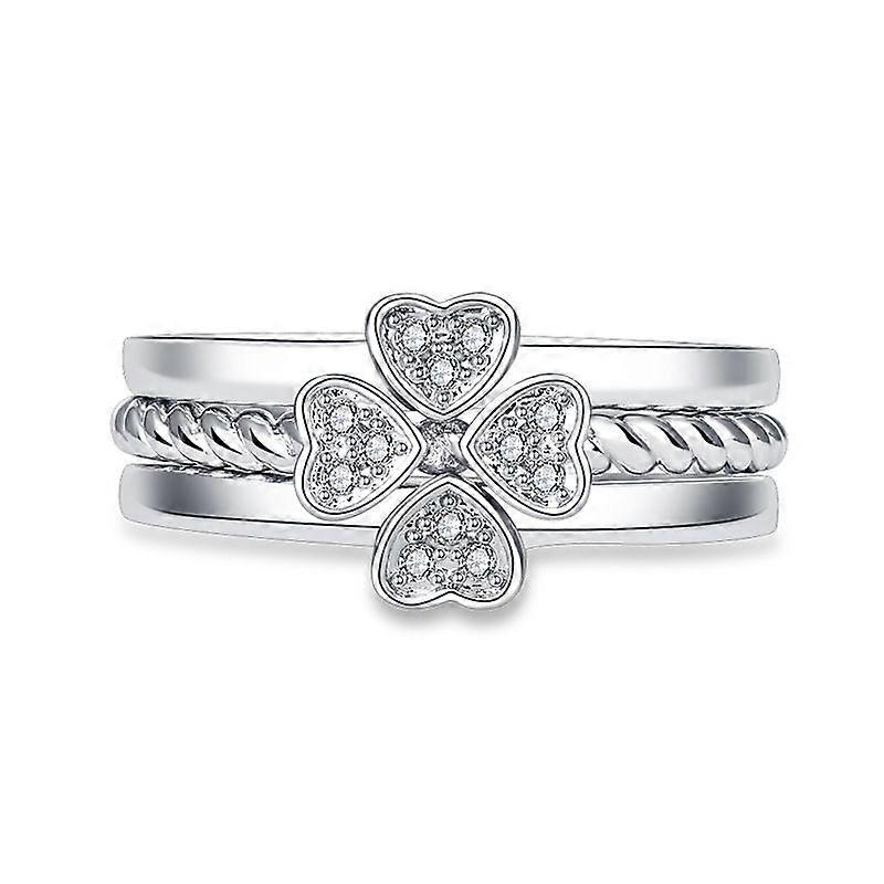 J152 3 In 1 Four-leaf Clover Detachable Ring