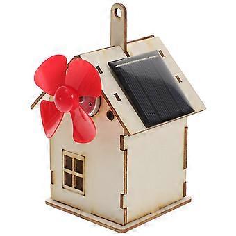 1 set solenergi litet hus montera leksak barn vetenskapligt pedagogiskt experiment leksak