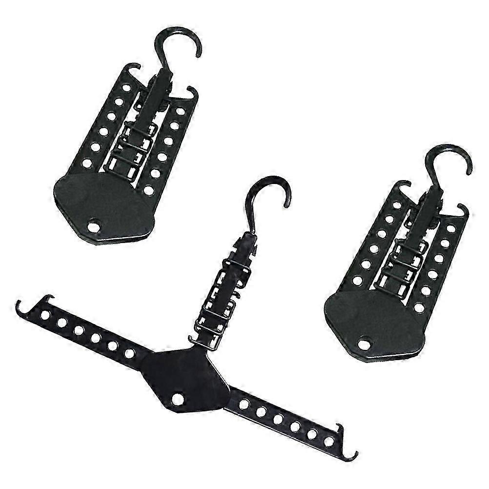 Clothes Drying Rack 3Pcs Folding Hangers Rotatable for Home Use