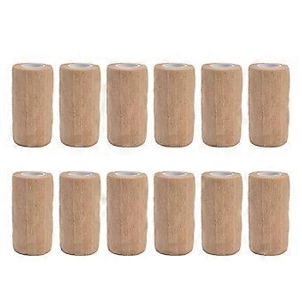 12PCS Self Adhesive Bandage Non Woven Bandage Cattle Bandage Farm Supplies compatible with Dog Cat Horse