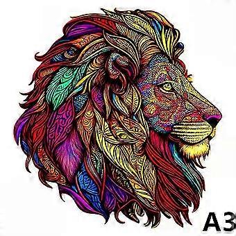 3D-Tierpuzzle aus Holz, Unisex, ab 12 Jahren, CE-zertifiziert, Lindenholz, 50/150 Teile, mit edler Schachtel und Vorlage