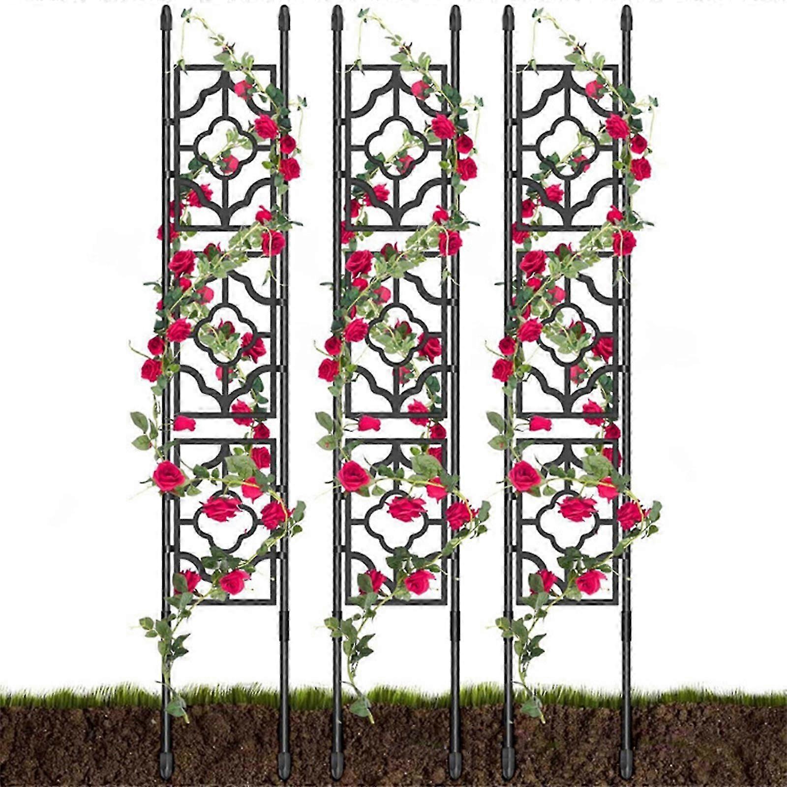 9 Panel Garden Trellis Screen, Stainless Tubes, 150cm Height