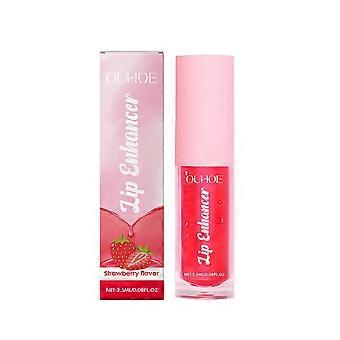 Strawberry Lip Oil - Voedende vochtinbrengende crème voor levendige lippen, lichtgewicht en niet-plakkerig, 2,5 ml
