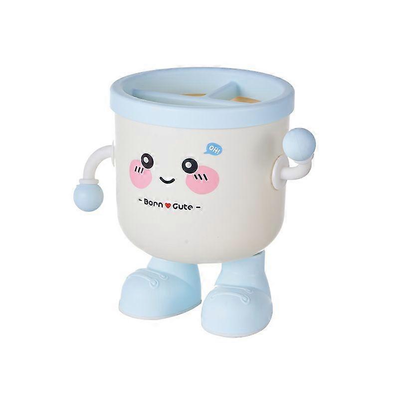 Cute Mini Desktop Bin with Lid, Small Plastic Trash Can