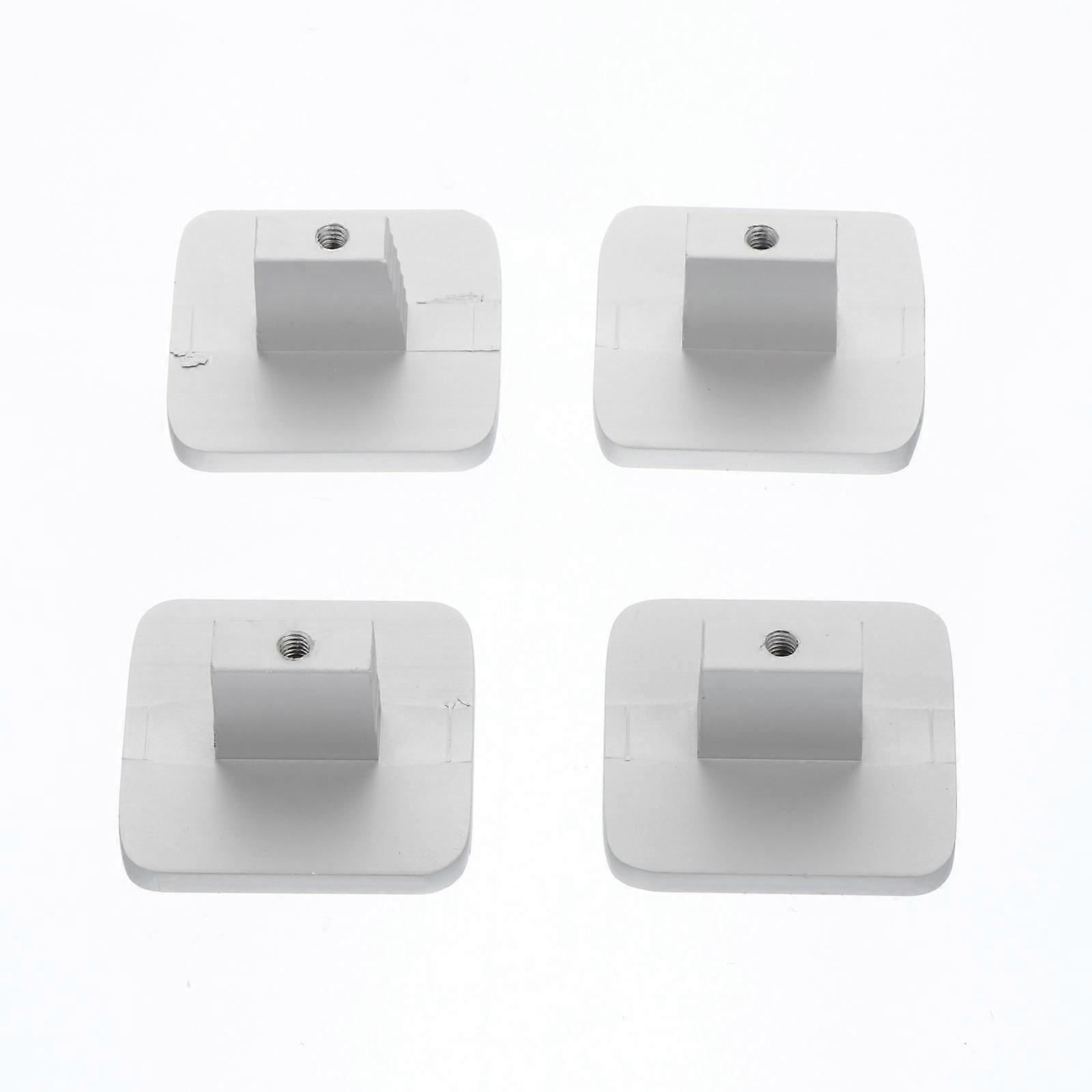 4pcs Cabinet Aluminum Knobs Simple Square Dresser Handles Drawer Pulls