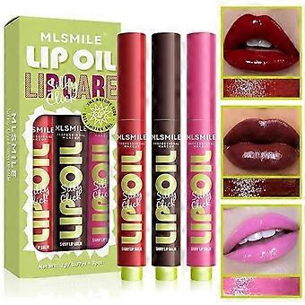 Lipgloss en hydraterende lipolie met volumegevende eigenschappen, niet-plakkerige pigmentatie en langdurige hydratatie.
