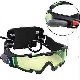 Kids Spy Nachtzicht Bril, Verstelbare Led Nacht Groene Lens Bril Ct