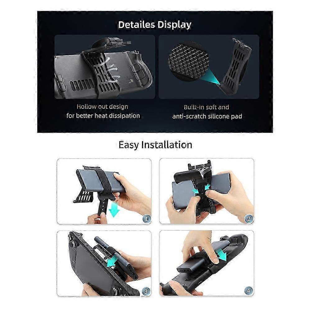 compatible with Steam Deck Multi-Function Stand Adjustable Holder Power Bank Desk Bracket Kickstand