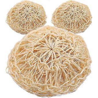 3pcs Cleaning Shower Balls Convenient Body Scrubbers Sisal Bath Scrub Bathing Supplies