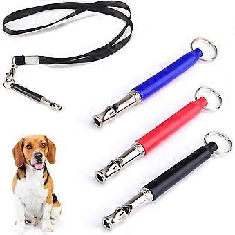 Pack Dog Whistles with Lanyard, Ultrasonic Copper Core, Adjustable Frequency, Dog Training Clickers for Recall and Stop Barking, Dog Deterrent Device