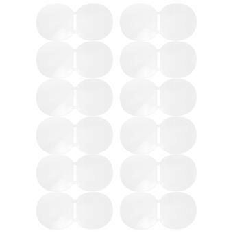 Lot de 12 housses pour raquettes de tennis : film de protection double face pour raquettes de ping-pong - Protection de surface pour raquettes de tennis de table - Idéal pour l'entraînement