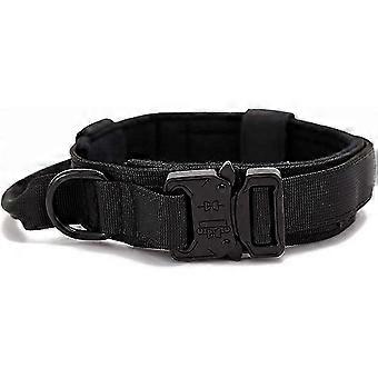 Adjustable Tactical Dog Collar Nylon Military with Heilwiy Control Handle