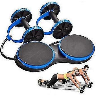 Professional double roller AB trainer with 2 rotating pads, ideal for men, women and girls