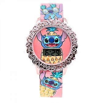 Lilo & Stitch Pineapples Pastel Pink Digital Youth Watch