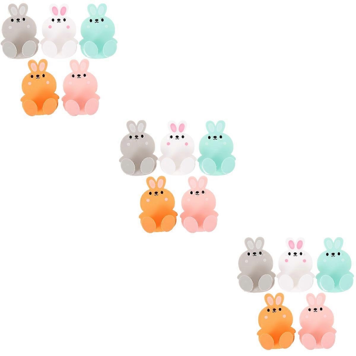 Wall Plug Hook Cartoon Power Holder for Cable Storage 15Pcs Pack