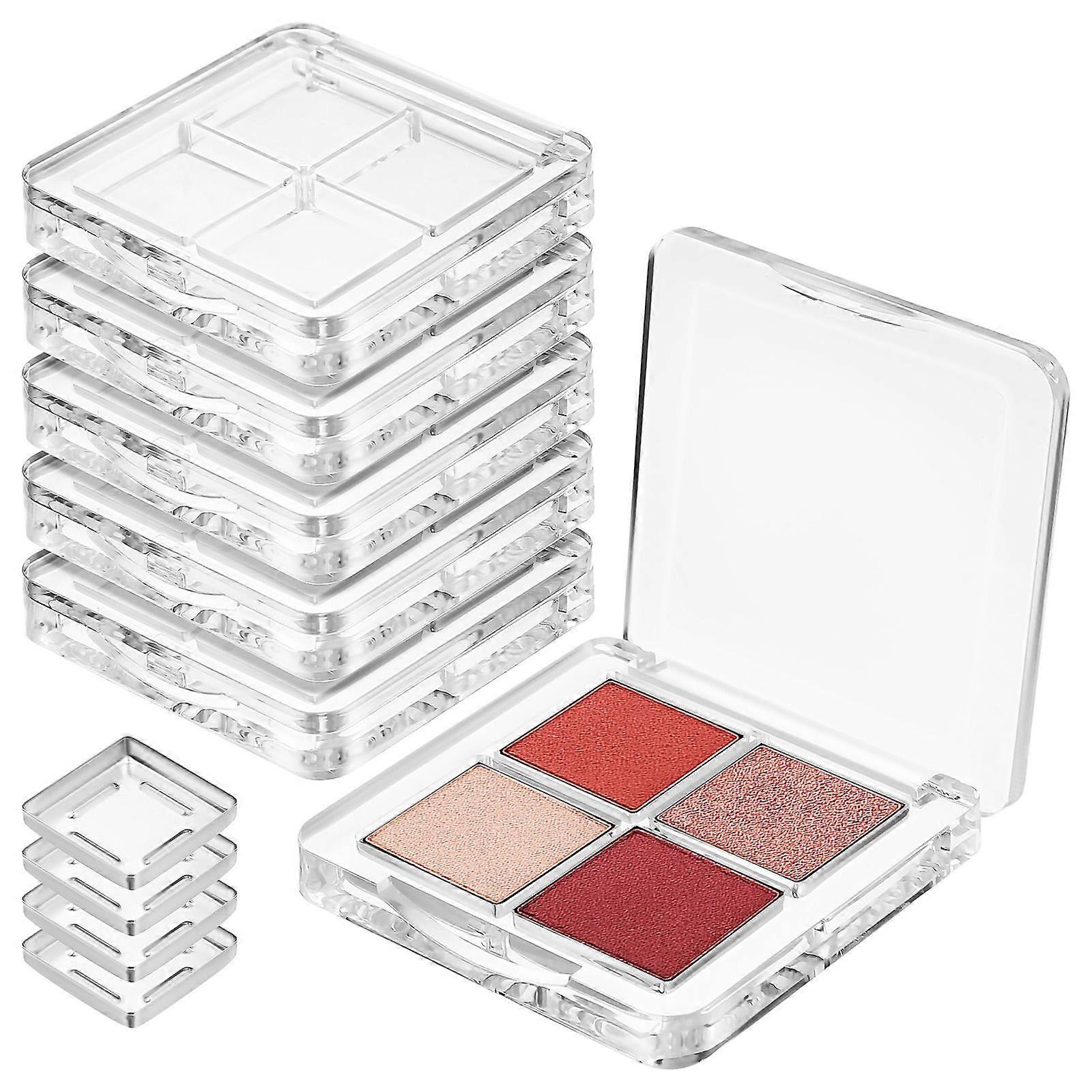 Plastic Eyeshadow Palette for Makeup Use with Multiple Compartments 6Pcs