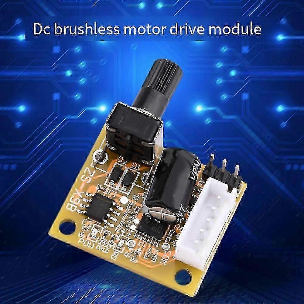 BLDC 3-Phase Brushless Motor Driver DC5V-15V 2A 15W DC Motor Speed Controller Sensorless Board Module Power Supply