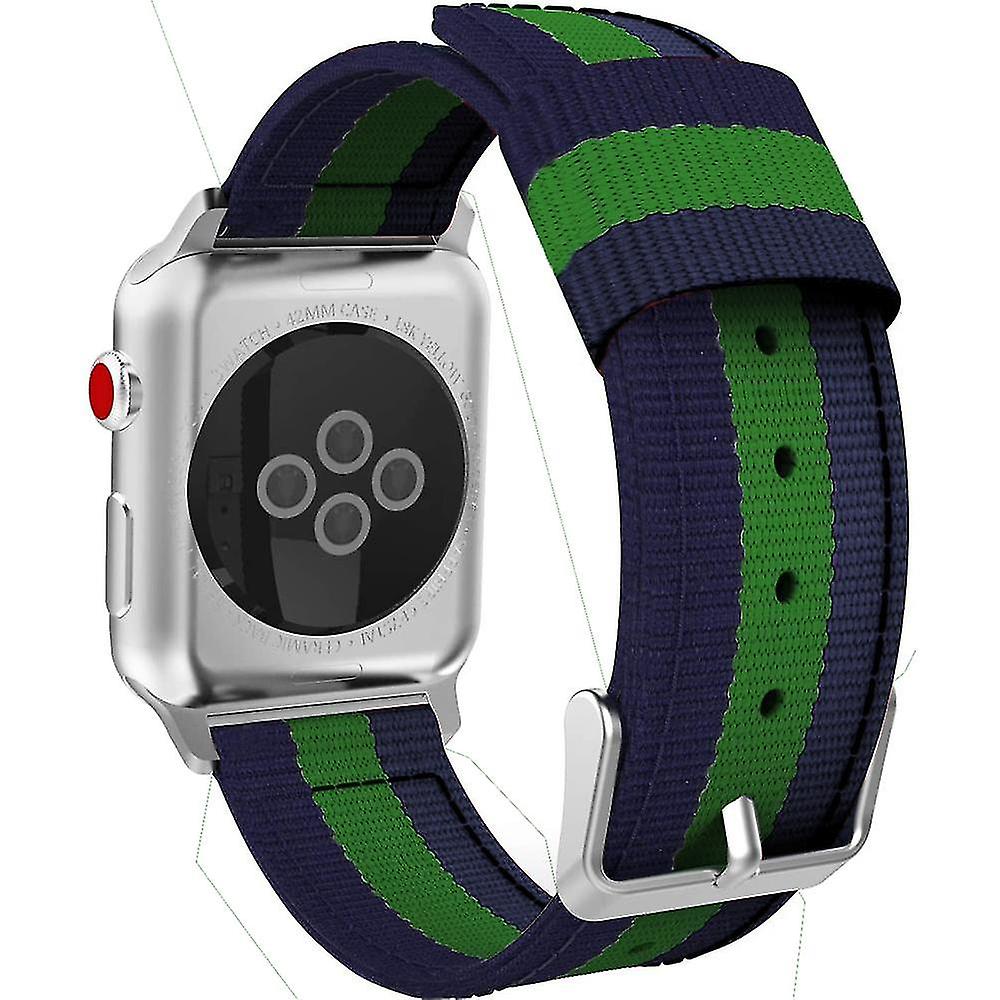 Compatible For Apple Watch Band, Fine Woven Nylon Adjustable Replaceme