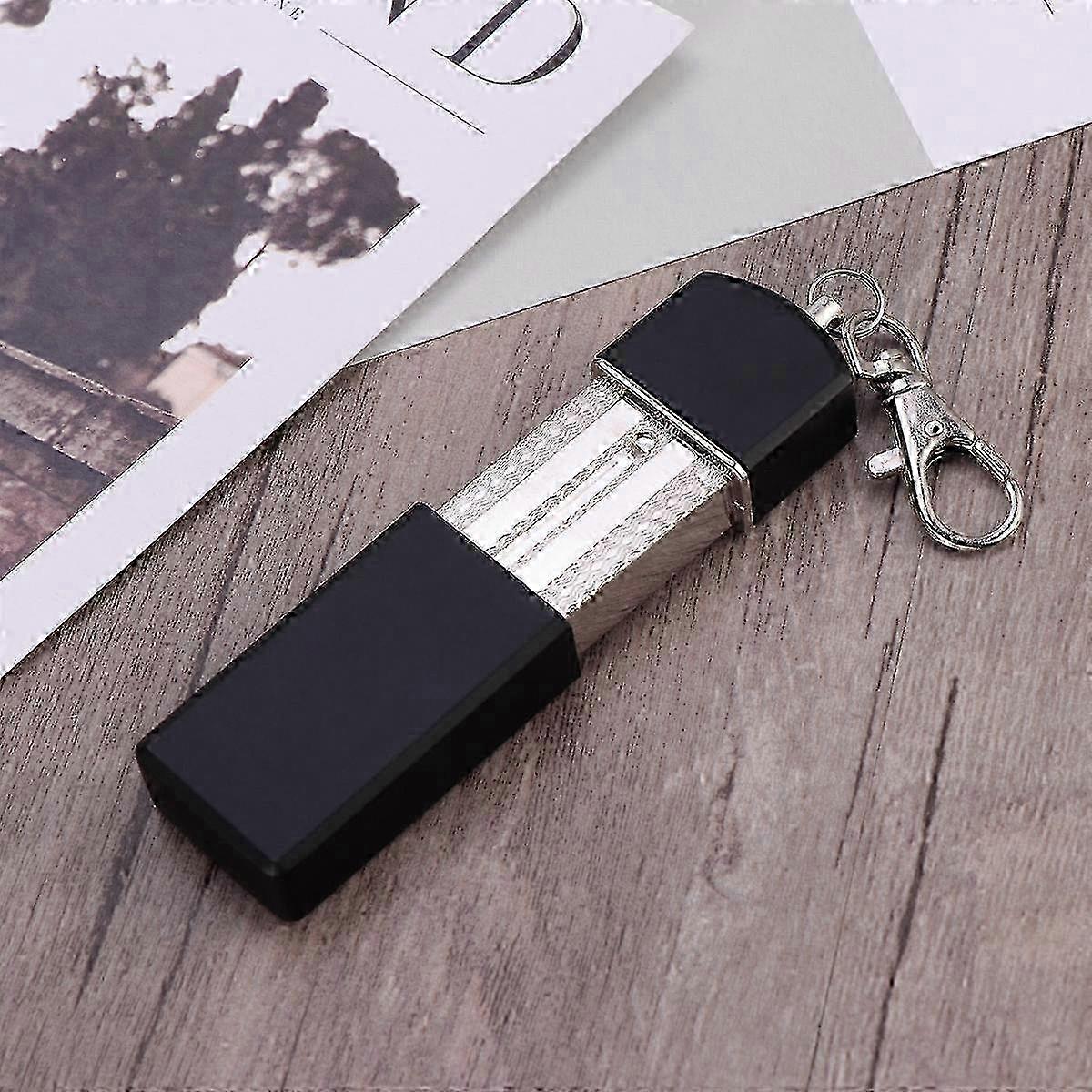 Ashtray Portable Outdoor Black Rectangular Shape Modern Design 1 Piece
