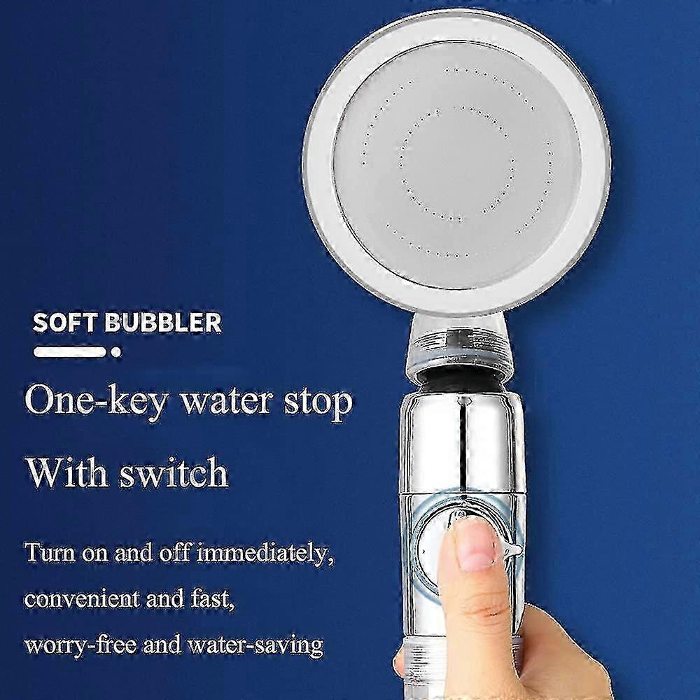 Fan Shower Propeller Head, Jet Powered, Handheld Design, Easy Installation