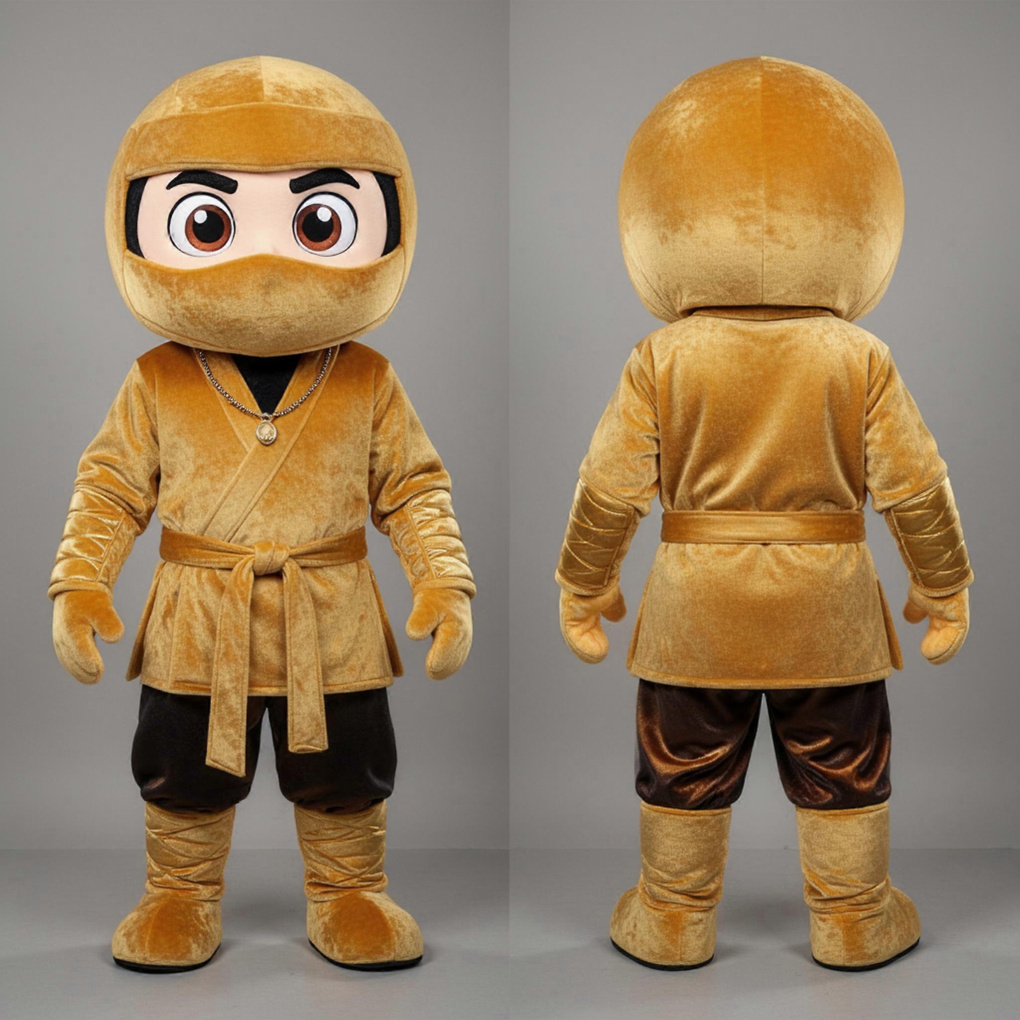 MASTICOT Gold Sheathed Ninja Mascot