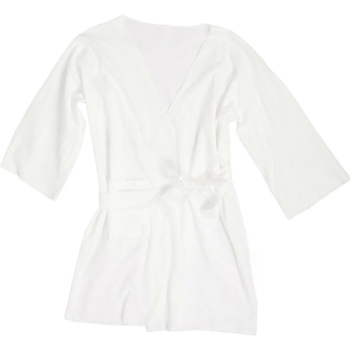 Cotton Bathrobe Thickened White Spa Robe