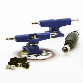 29-mm-Fingerboard-Achsen, blau, mit reaktionsschneller Lenkung und stabilen Tricklandungen