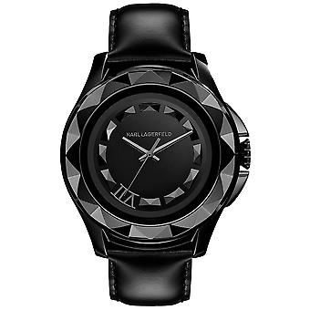 Karl lagerfeld seven Watch for Unisex Analog Quartz with Cowskin Bracelet KL1009
