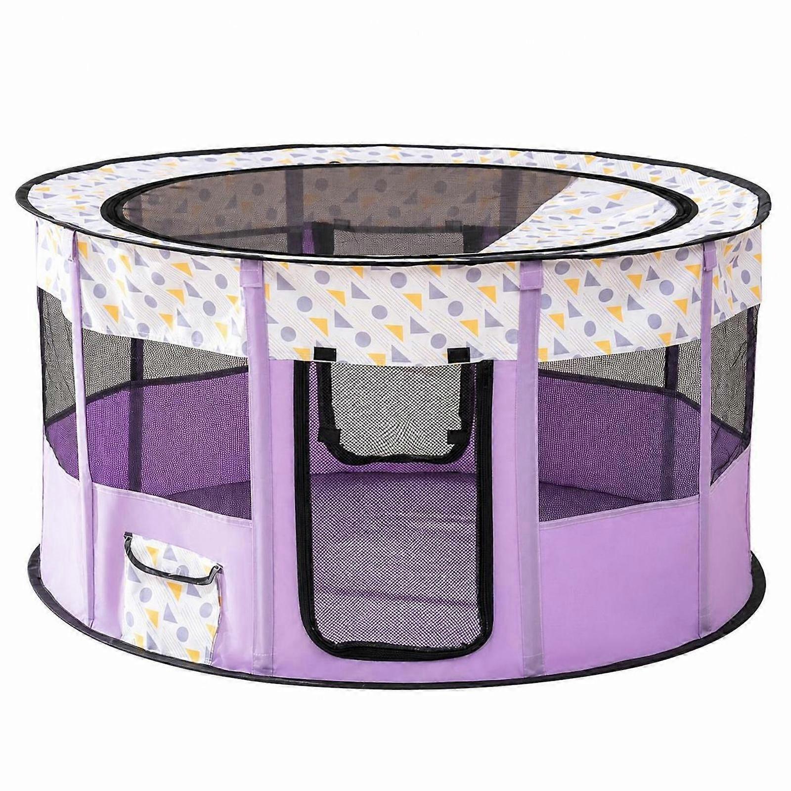 Whelping Enclosure with Mesh Panels | Wipe-Clean Polyester textile, Lightweight