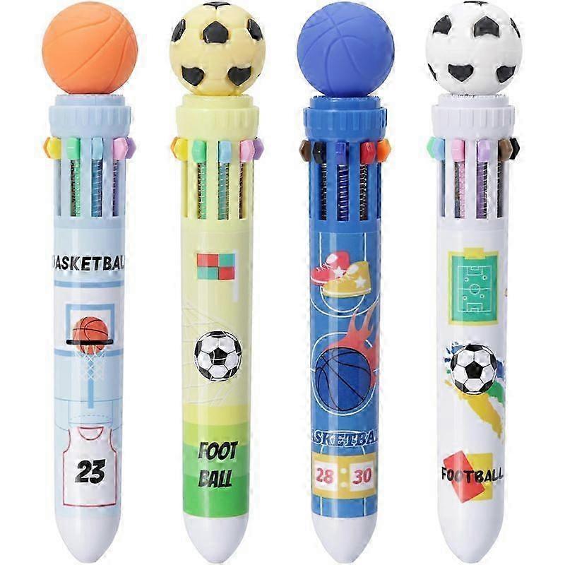 10-Colour Soccer Ball Pen Set