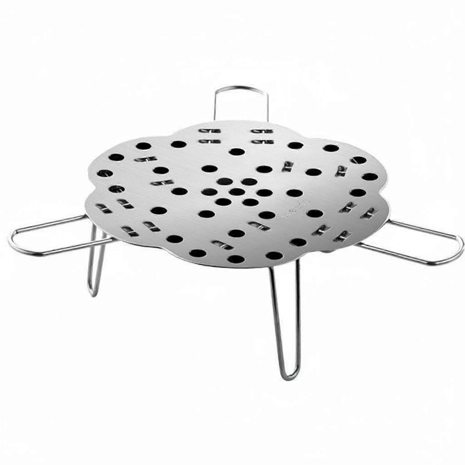 Foldable Stainless Steel Steamer Space Saving Foldable Steamer Basket Rustproof