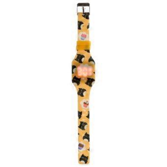 Puckator Feline Fine Black Cat Silicone Digital Watch WATC03 | Acotis