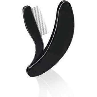 Teeth Eyebrow Comb Eyelash Separator,Portable FoldingEyelash CombBrush Tool