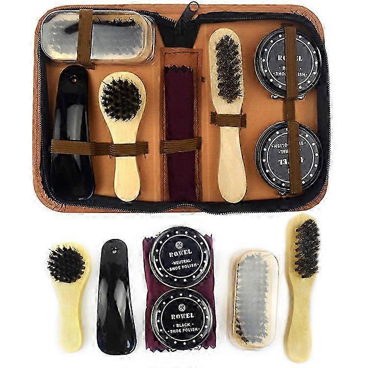 Compact 7-Tool Leather Shoe Kit