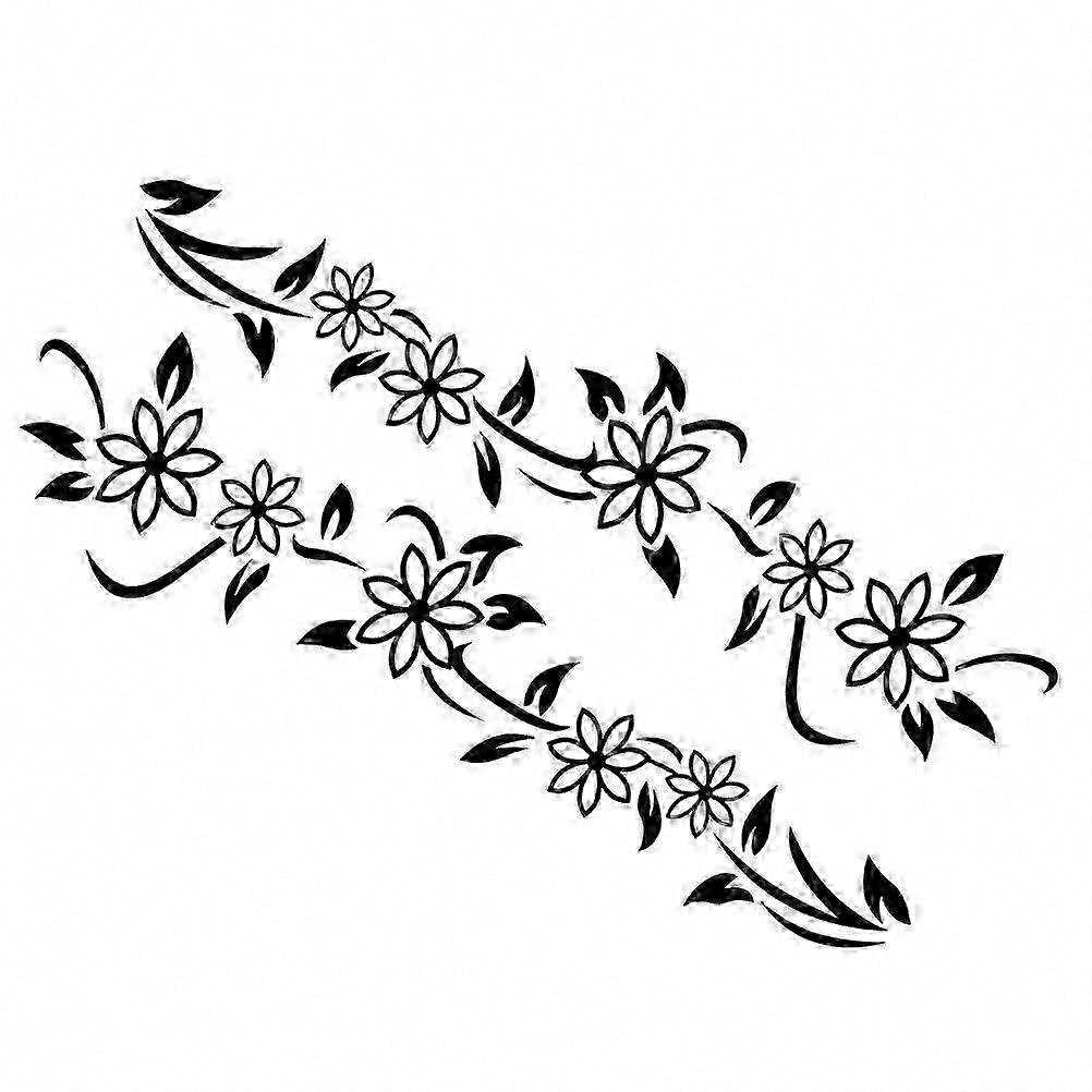 Floral Design Car Side Door Decals