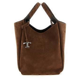 Tod's Brown Calfskin Handbag