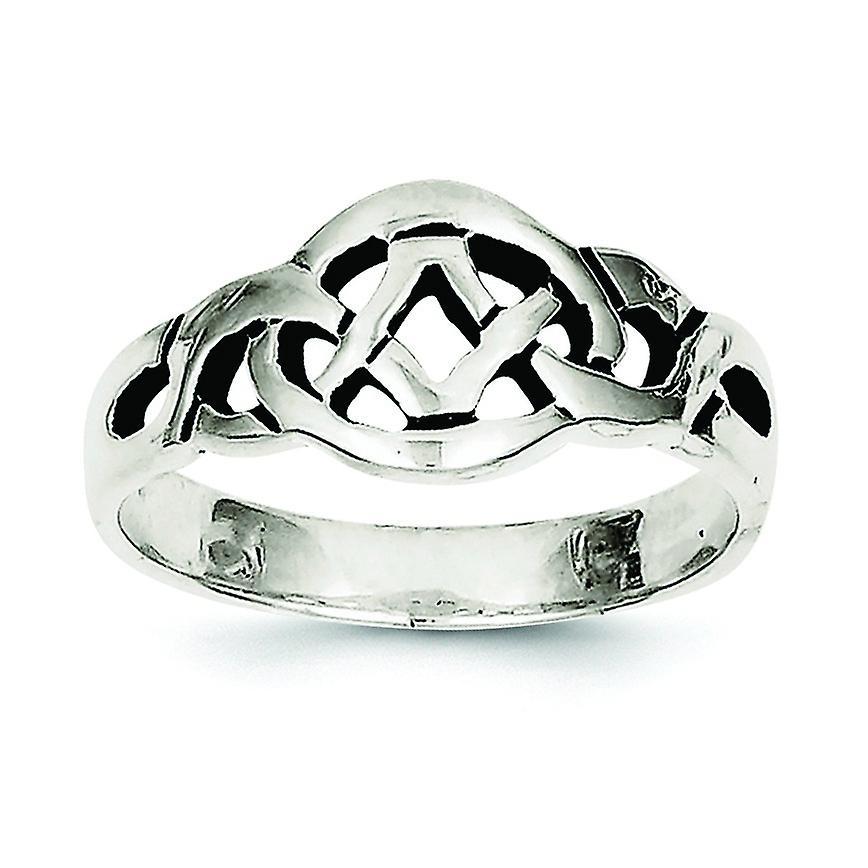 925 Sterling Silver Solid Oxidized Antiqued Ring Ring for Women - Ring Size: 6 to 8