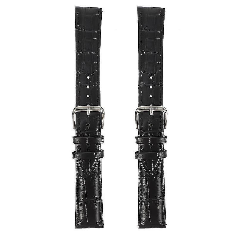 21X2cm Unisex Watch Bands 2pcs Durable Watch Straps Leather Watchbands Watchband Watch Strap Replace
