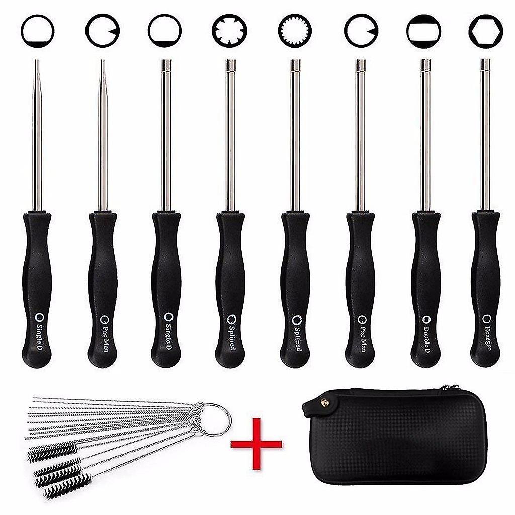 Carburetor Adjustment Tool Set 8 Pcs Tune-up Adjusting Engine 2 Cycle Screwdrive