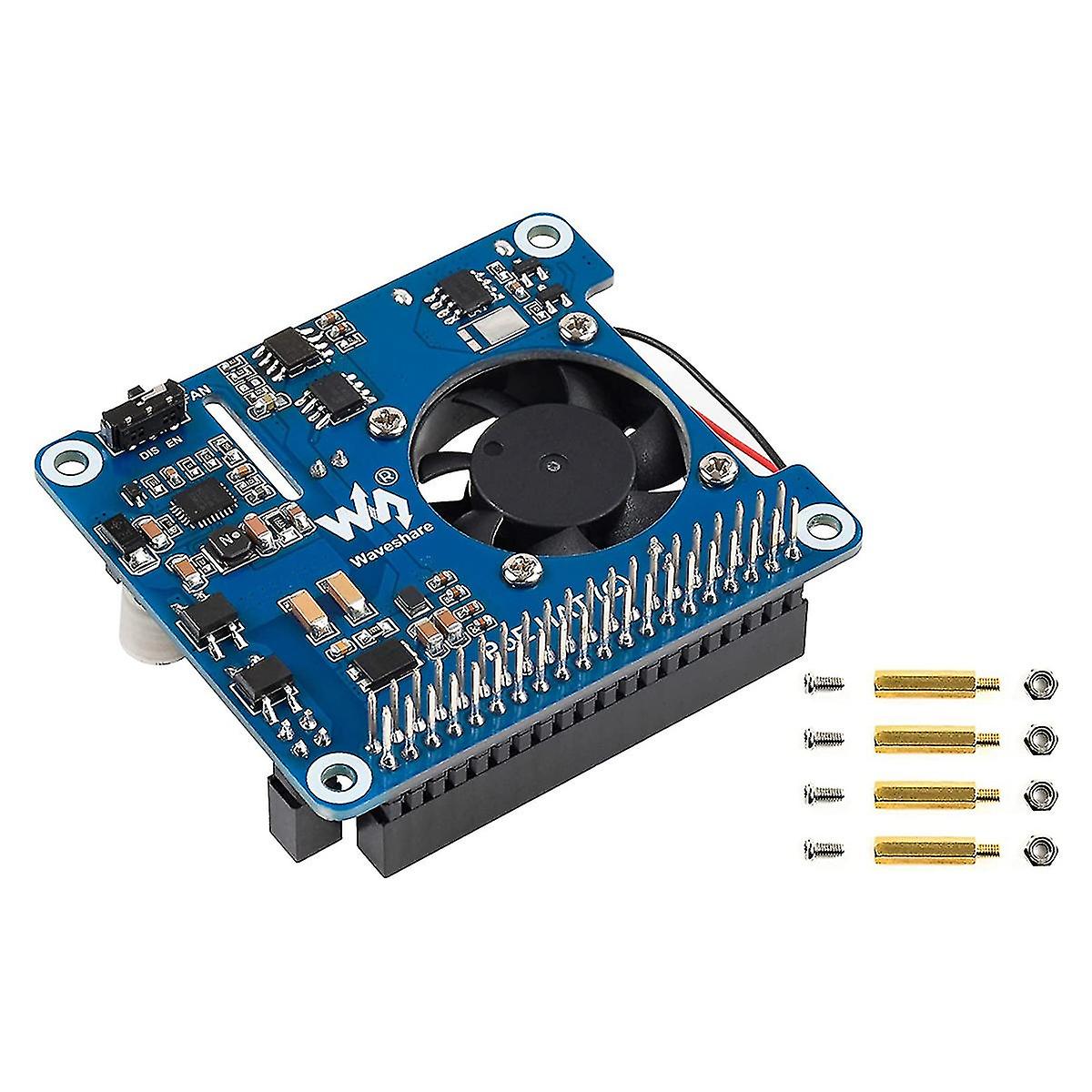 Poe Hat (c) Per 4b/3b+, Power Over Ethernet Hat, supporto di rete conforme a IEEE 802.3af/at