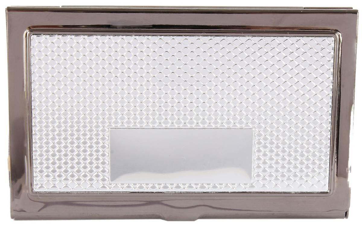 David Van Hagen Stainless Steel Gunmetal Card Case - Grey/Silver