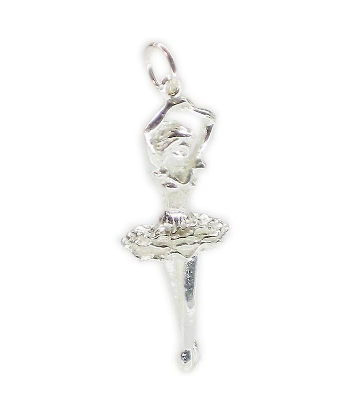 Ballerina Sterling Silver Charm  Ballet Dancer Charms