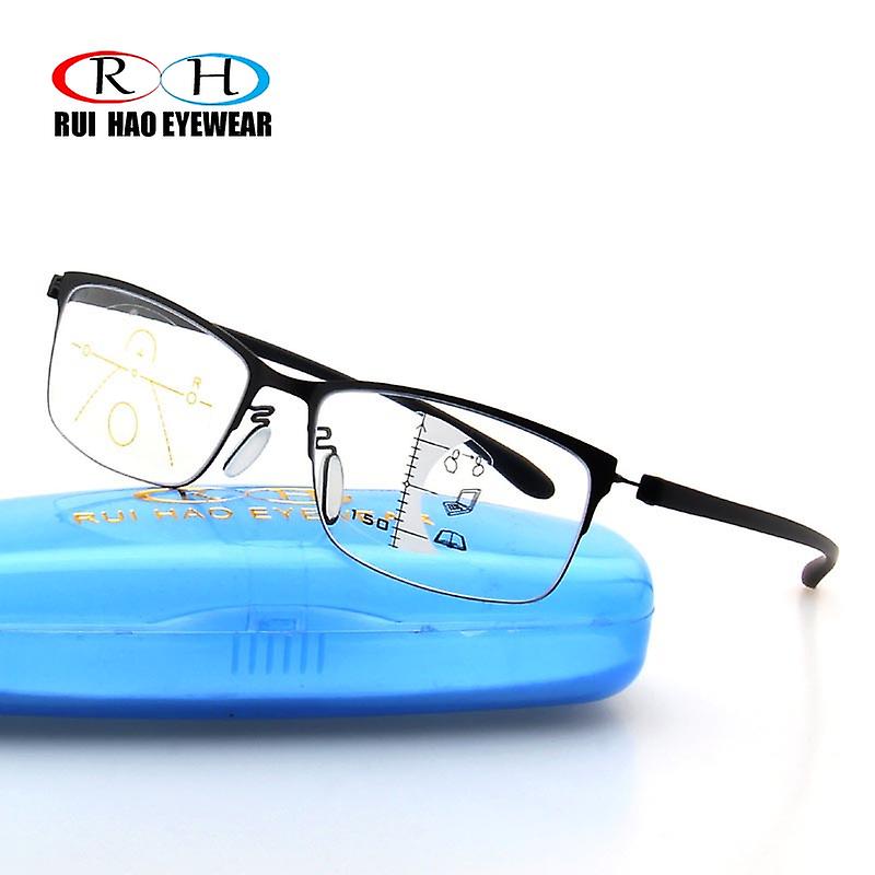 Gafas progresivas de moda Anti Blue Ray Gafas de lectura multifocales