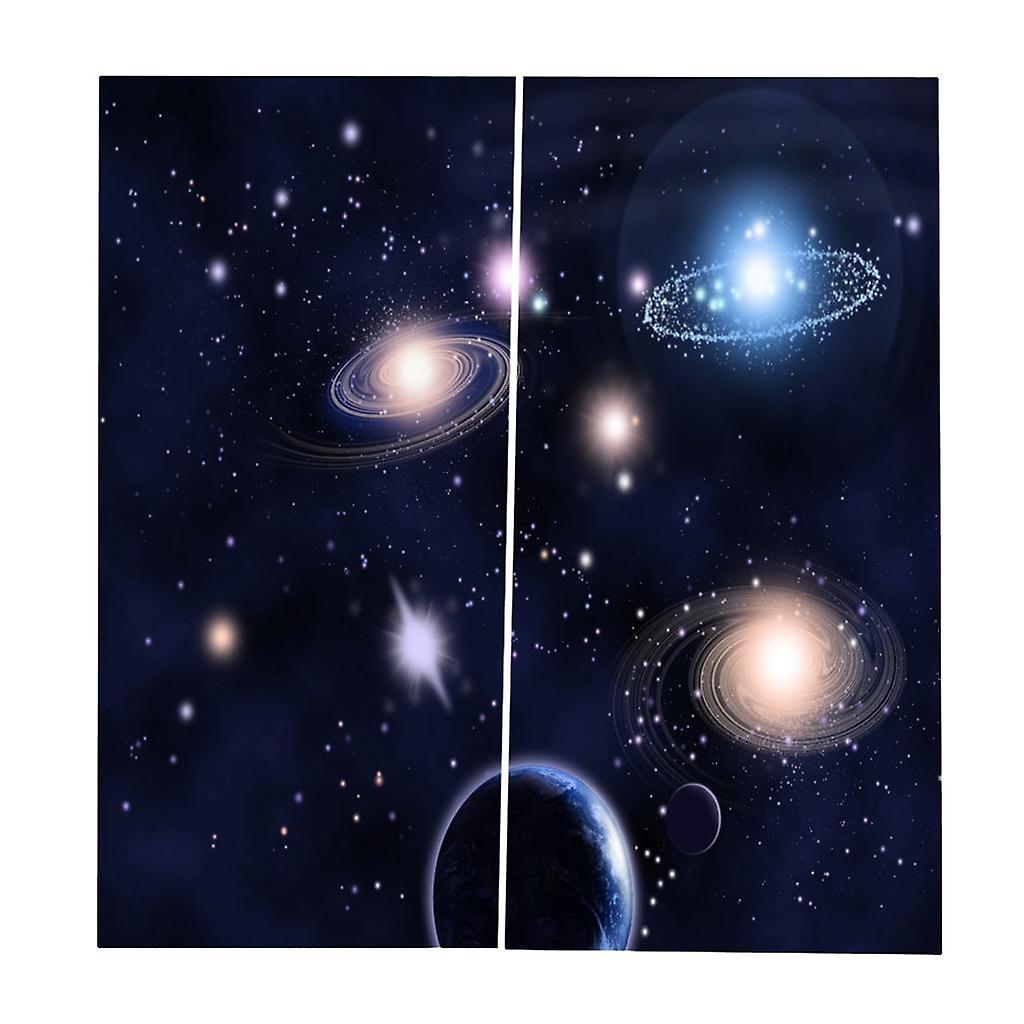 Window Curtain Kitchen Bathroom Drape  Galaxy