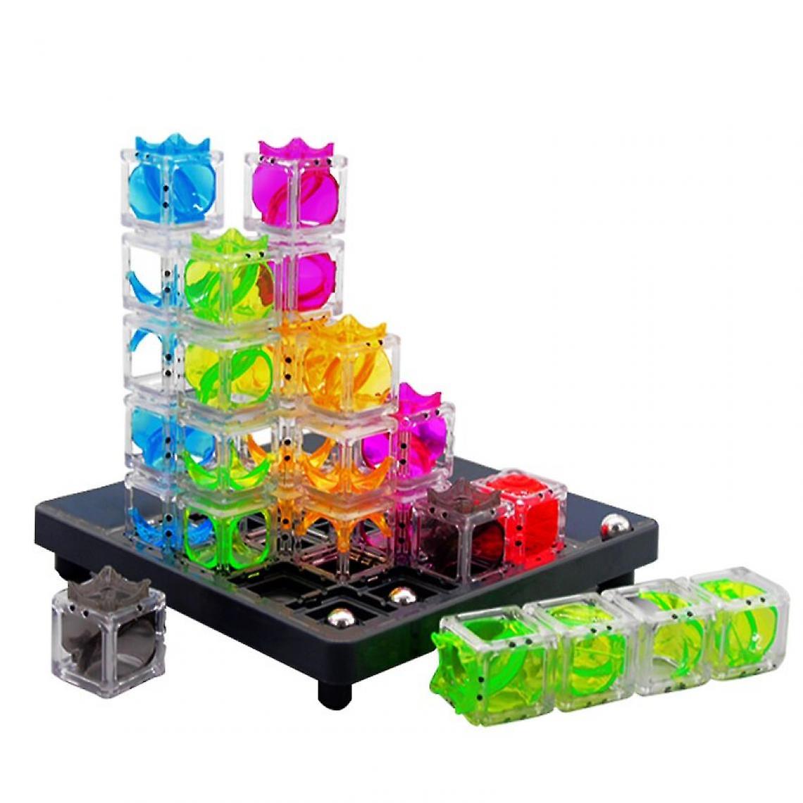 3d Path Building Block Gravity Maze Kids Brain Competition Logic Games With 60 Challenges Marble Run Age 8th Floor