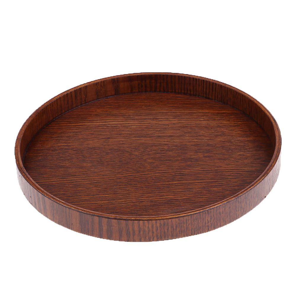 Brown Wood Tray Display Model Base Sand Table Landscape Platform Holder 33x2cm